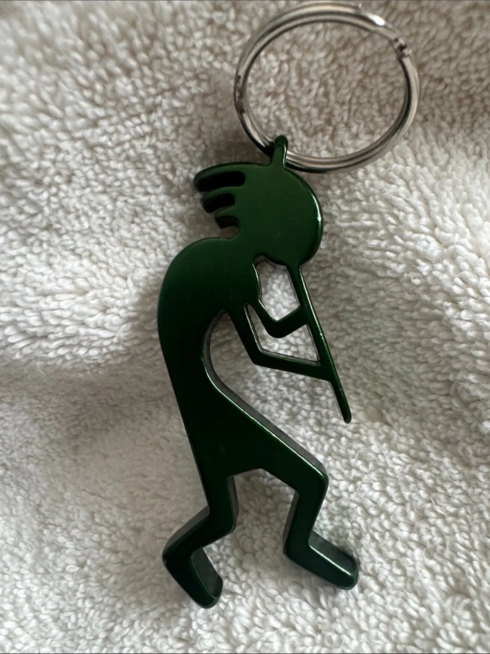 Kokopelli Key Chain…Anodized…New.